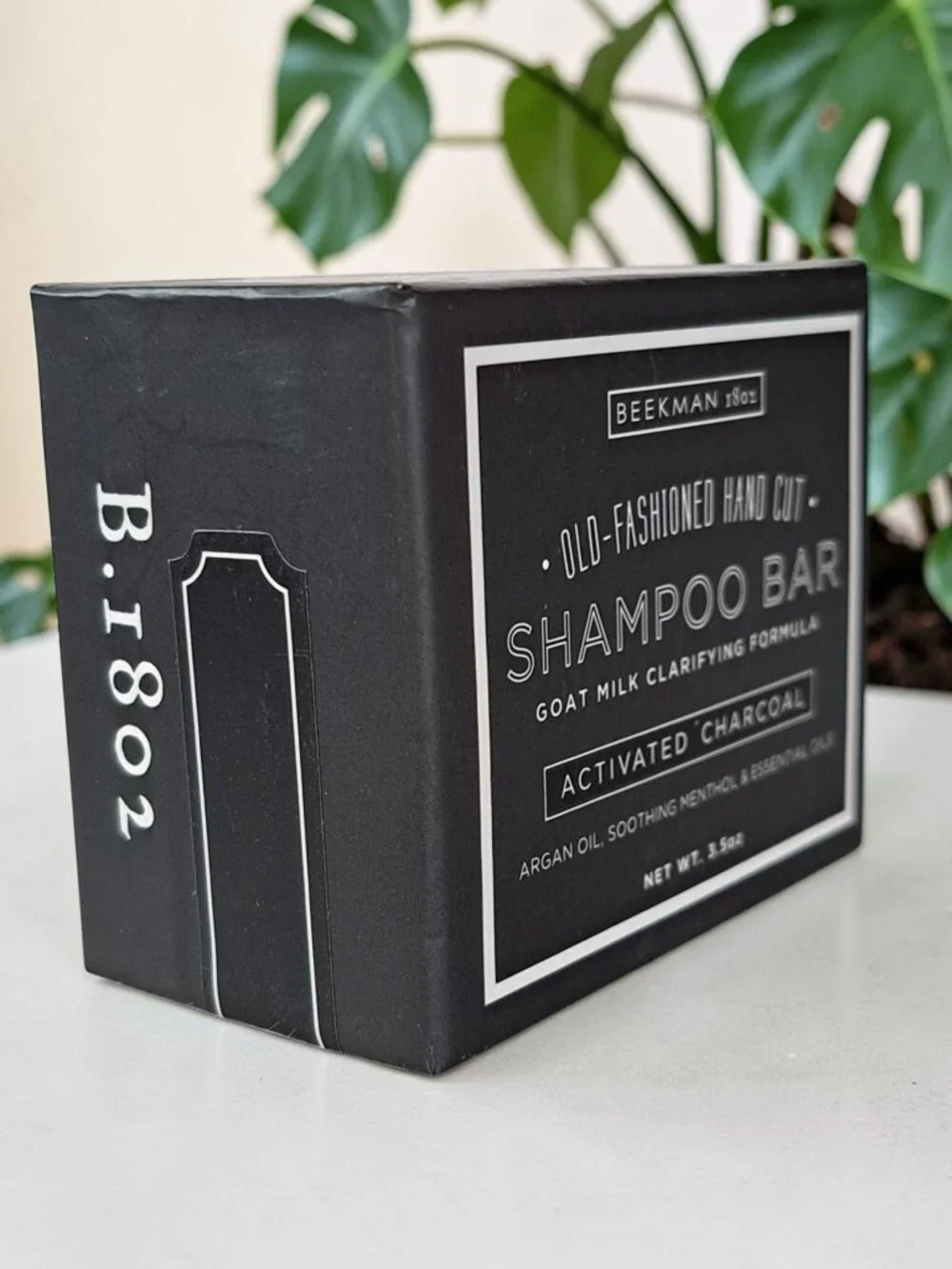 Beekman Shampoo Bar 1802 Activated Charcoal Hand Cut Goat Milk 3.5oz
